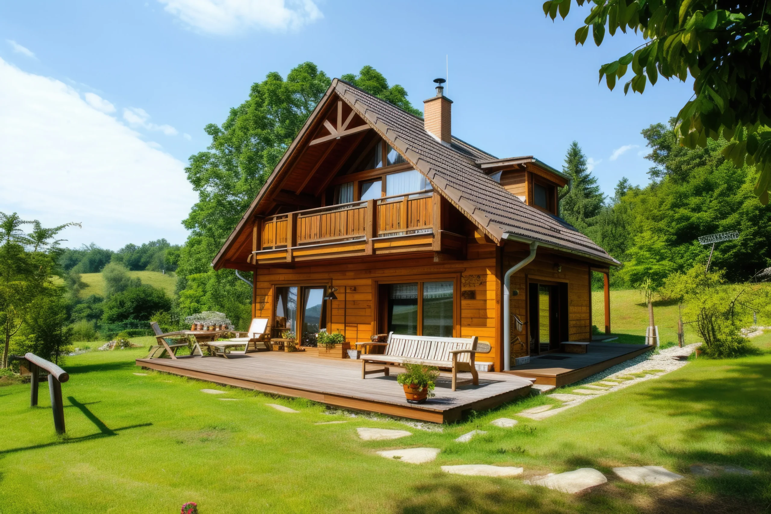 Leia mais sobre o artigo Casas de Campo com Varandas: Conforto, Design e Vantagens Técnicas